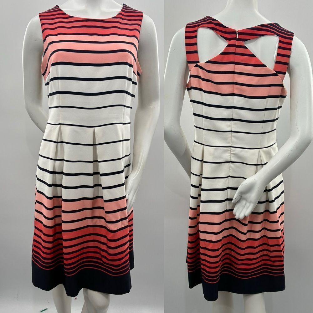 3 For$20 Studio One New York Strip Sleeveless Dress size: 14